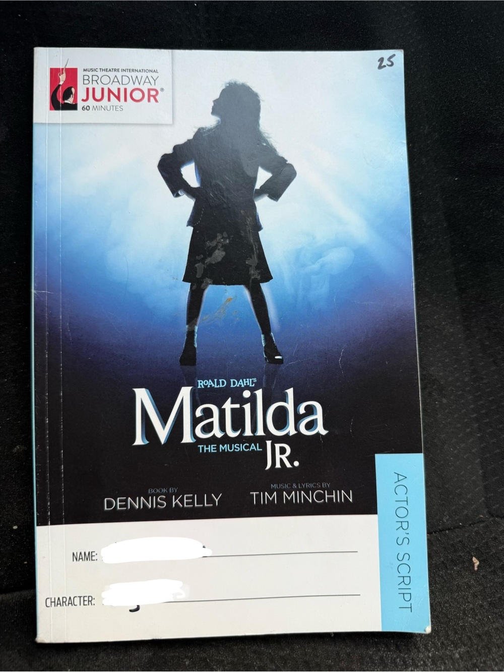 Matilda Jr. Actor's Script - Blue Cover
